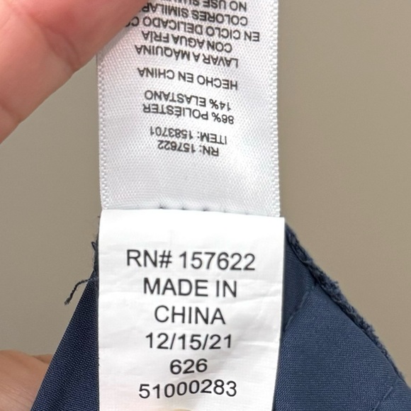 NWOT Eddie Bauer Women's Departure Ankle Pants travel pants size medium in blue - Picture 9 of 13